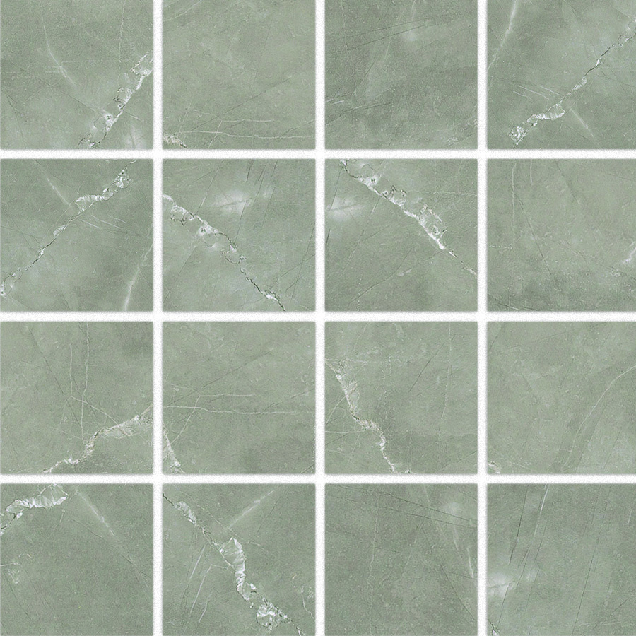 Splendor Amani Grey Natural 3"x3" Mosaic | Color Body Porcelain | Floor/Wall Mosaic