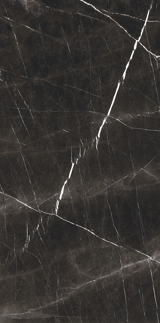 Splendor Nero Marquina Natural 24"x48 | Color Body Porcelain | Floor/Wall Tile