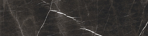 Splendor Nero Marquina Natural 3"x12" Bullnose | Color Body Porcelain | Trim