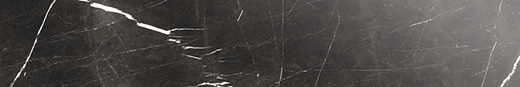 Splendor Nero Marquina Polished 3"x12" Bullnose | Color Body Porcelain | Trim