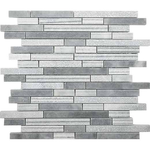 Spring Grey Mosaics Spring Grey Textured Random Brick Mosaic | Marble | Floor/Wall Mosaic
