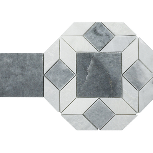 Spring Grey Spring Grey Textured Picket Mosaic | Marble | Floor/Wall Mosaic