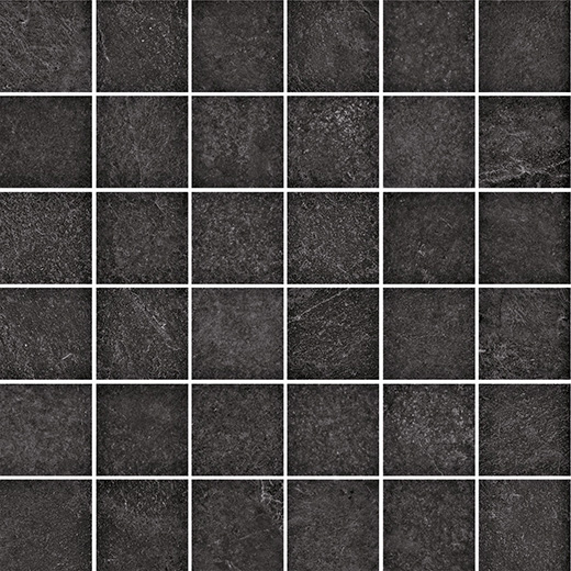Stanton Black Matte 2"X2" Mosaic | Color Body Porcelain | Floor/Wall Mosaic