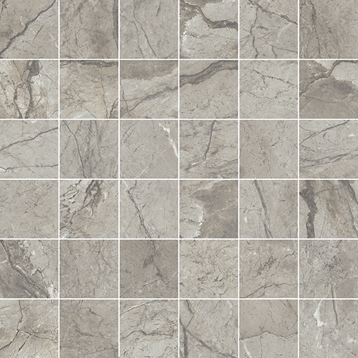 Stature Imperiale Grey Soft 2"x2" Mosaic | Color Body Porcelain | Floor/Wall Mosaic