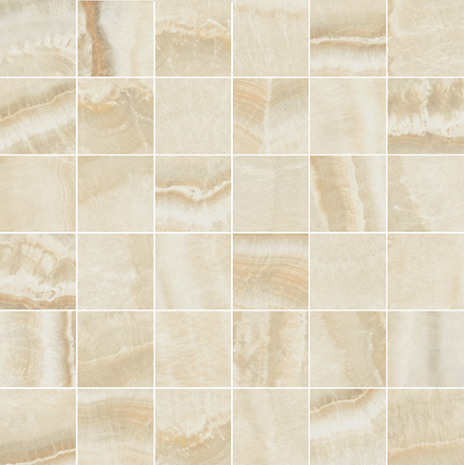 Stature Onice Cream Soft 2"x2" Mosaic | Color Body Porcelain | Floor/Wall Mosaic