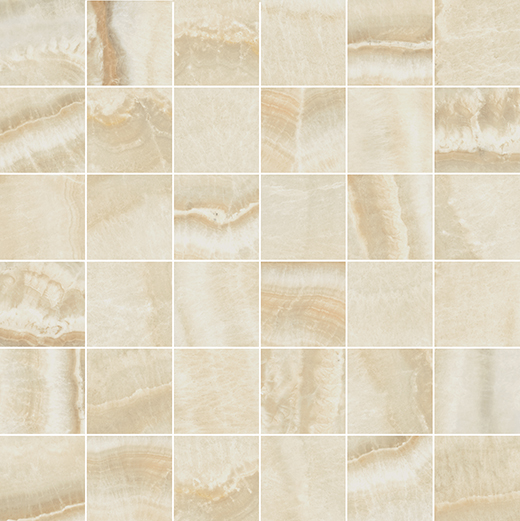 Stature Onice Cream Soft 2"x2" Mosaic | Color Body Porcelain | Floor/Wall Mosaic