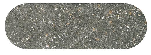 Stone Dust Nero Matte 2"x6" Oval | Porcelain | Floor/Wall