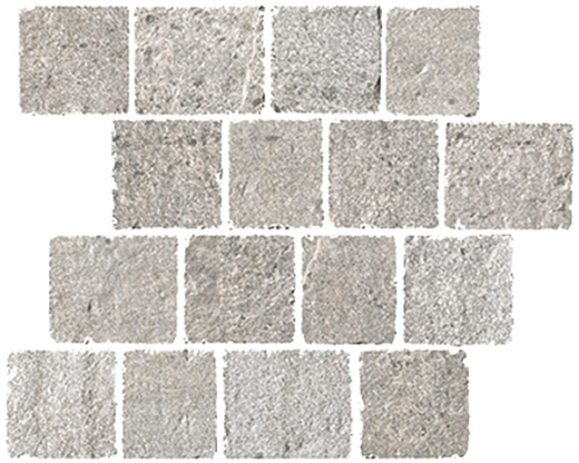 Stonehenge Broletto Natural 3"x3" (12"x12" Mosaic Sheet) | Glazed Porcelain | Floor/Wall Mosaic