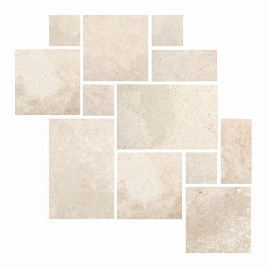 Strand Travertino Navona Matte Modular Pattern 39 | Glazed Porcelain | Floor/Wall Dimensional