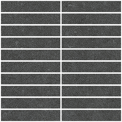 Tanami Anthracite Matte 1"X6" Mosaic | Color Body Porcelain | Floor/Wall Mosaic