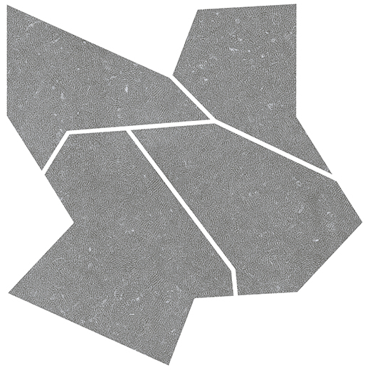 Tanami Dark Grey Matte 24"X24" Deco Mosaic | Color Body Porcelain | Floor/Wall Mosaic