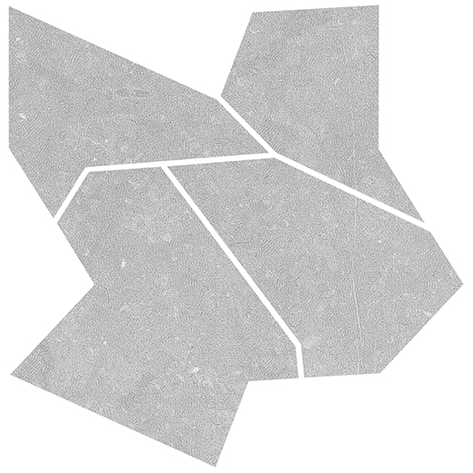 Tanami Grey Matte 24"X24" Deco Mosaic | Color Body Porcelain | Floor/Wall Mosaic