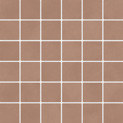 Terranova Terracotta Matte 2"x2 | Glazed Porcelain | Floor/Wall Mosaic