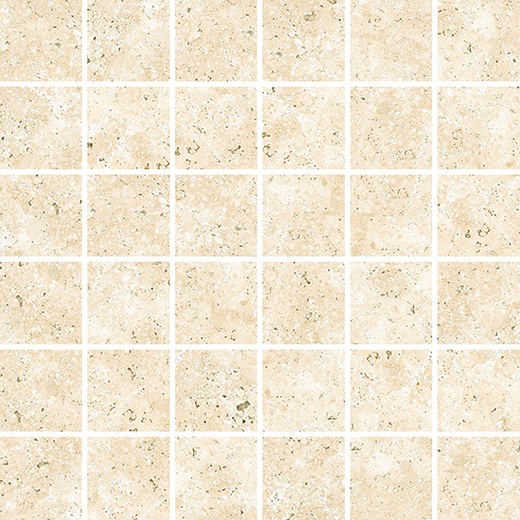 Outlet Terres Beige Natural 2"x2" (12"x12" Mosaic Sheet) | Color Body Porcelain | Floor/Wall Mosaic