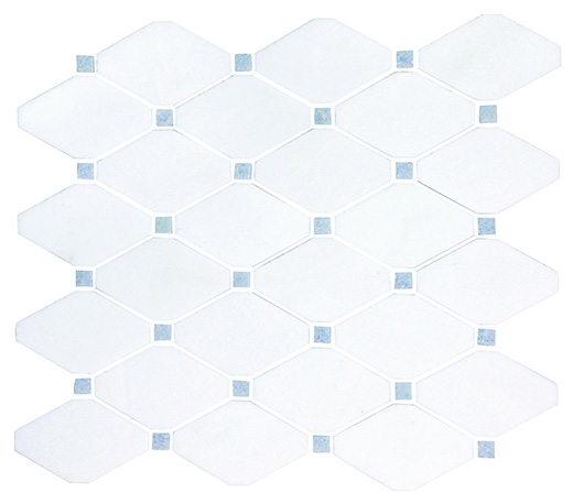 Thassos Mosaics Thassos Polished Trapezoid Mosaic | Marble | Floor/Wall Mosaic