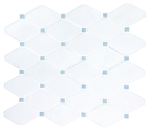 Thassos Mosaics Thassos Polished Trapezoid Mosaic | Marble | Floor/Wall Mosaic