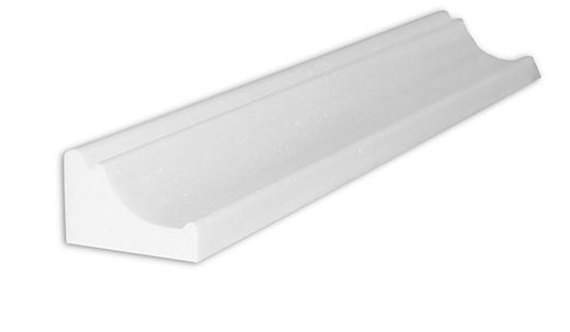 Thassos Thassos Polished 12" Chair Rail | Marble | Trim