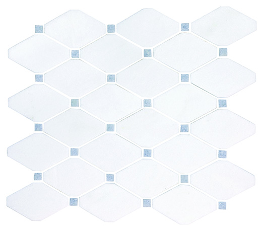 Thassos Thassos Polished Trapezoid Mosaic | Marble | Floor/Wall Mosaic