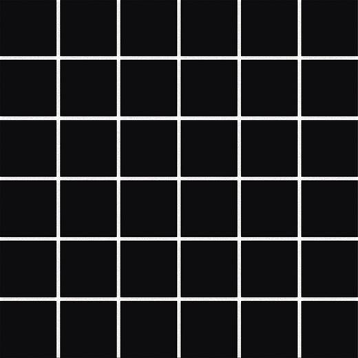 Tonalita Through Body Black Matte 2"x2" Mosaic | Through Body Porcelain | Floor/Wall Mosaic