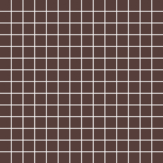 Tonalita Through Body Brown Matte 1"x1" Mosaic | Through Body Porcelain | Floor/Wall Mosaic