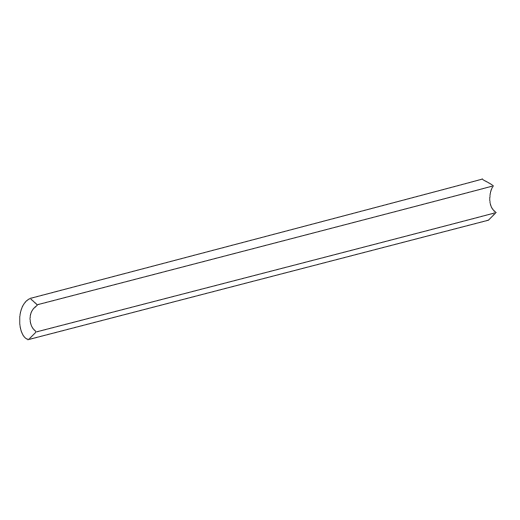 Tonalita White Matte 1.5"x8" Internal Bead/Internal Bead Corner | Porcelain | Trim