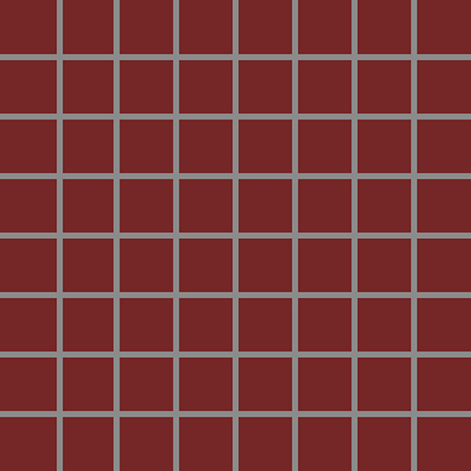 Tonalita Burgundy Matte 1"x1" Scored Tile | Porcelain | Floor/Wall