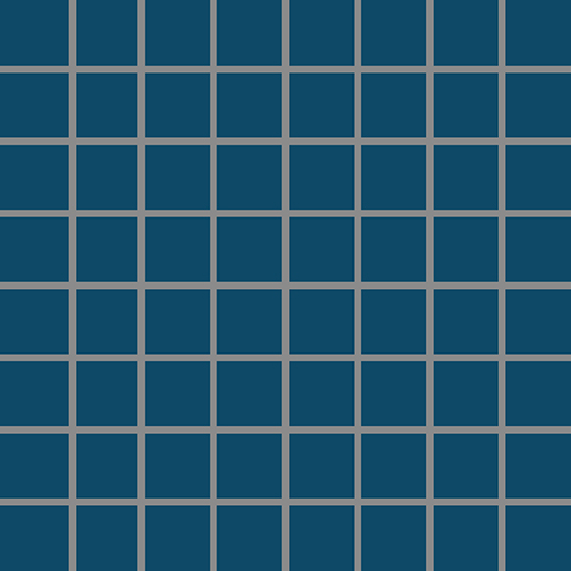 Tonalita Petrol Blue Matte 1"x1" Scored Tile | Porcelain | Floor/Wall