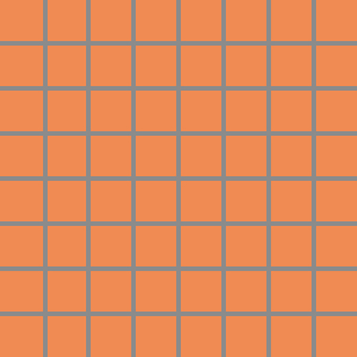 Tonalita Tangerine Matte 1"x1" Scored Tile | Porcelain | Floor/Wall