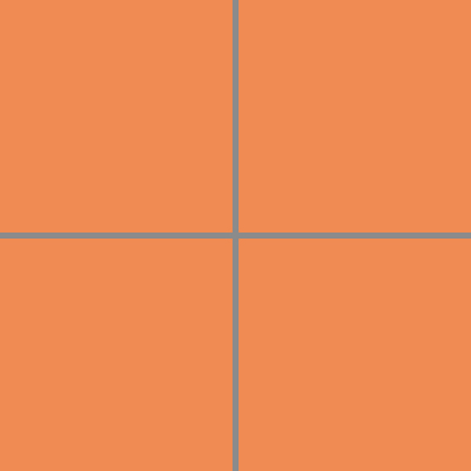 Tonalita Tangerine Matte 4"x4" Scored Tile | Porcelain | Floor/Wall