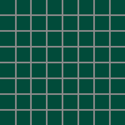 Tonalita Victorian Green Matte 1"x1" Scored Tile | Porcelain | Floor/Wall