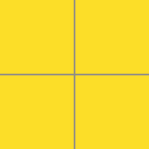 Tonalita Yellow Matte 4"x4" Scored Tile | Porcelain | Floor/Wall