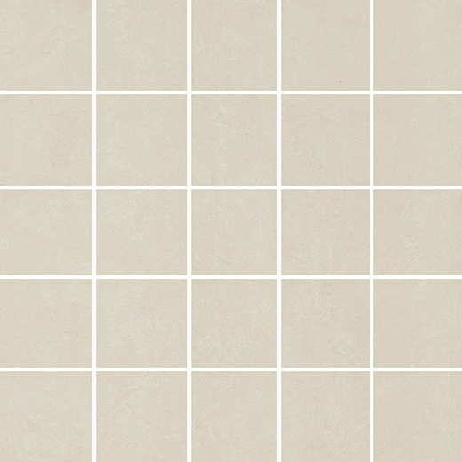 Tone White Natural 2"x2" Mosaic | Through Body Porcelain | Floor/Wall Mosaic