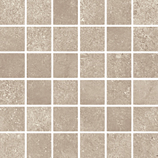 Tribeca Beige Matte 2"x2" Mosaic | Color Body Porcelain | Floor/Wall Mosaic