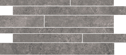 Tribeca Dark Grey Matte Muretto Mosaic | Color Body Porcelain | Floor/Wall Mosaic