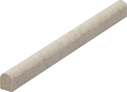 Tumbled Natural Stone Irish Cream Lightly Tumbled .58"x9" Pencil Liner | Limestone | Trim