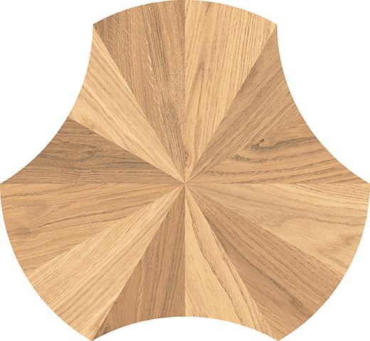 Twirl Fusion Natural Matte 8" Leaf | Glazed Porcelain | Floor/Wall Tile