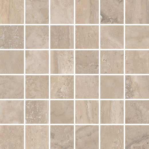 Umbria Caramel Cross Cut Mix Matte 2"x2" | Color Body Porcelain | Floor/Wall Mosaic