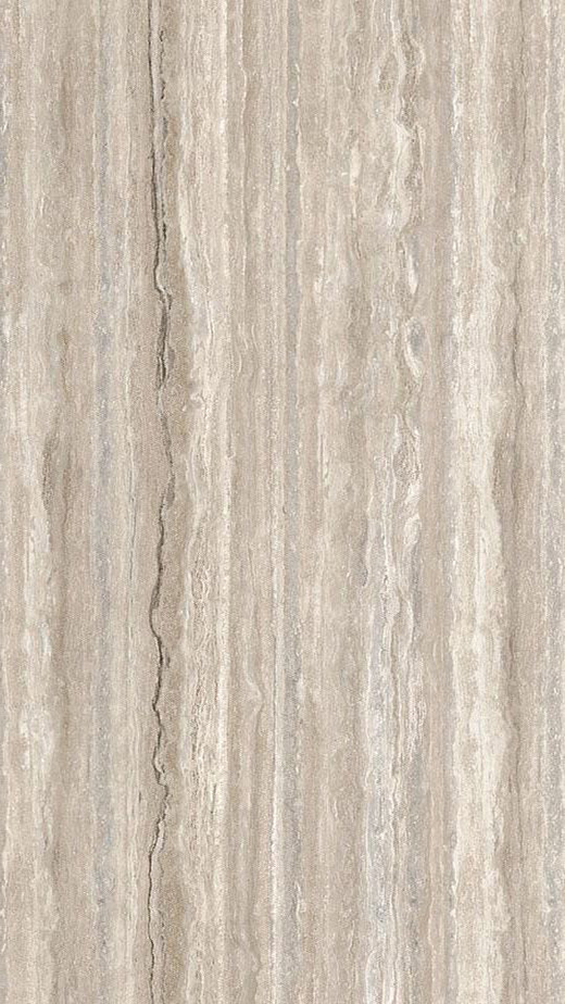 Unlimited Porcelain Slabs & Surfaces Travertino Polished 118"x59" 6mm | Through Body Porcelain | Slab