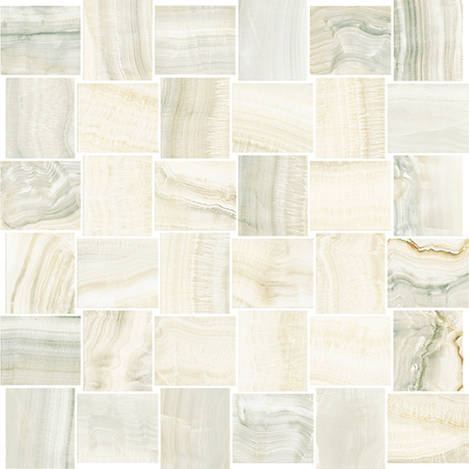 Velino Beige Natural 2"x2" Intreccio Mosaic | Glazed Porcelain | Floor/Wall Mosaic