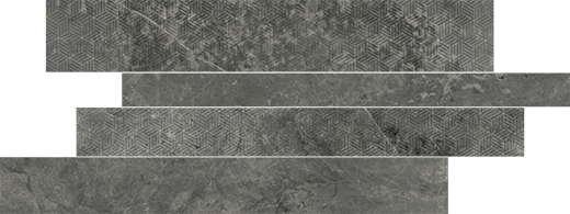 Willis Salon Matte 12"x24" Random Stack Mosaic | Color Body Porcelain | Floor/Wall Mosaic