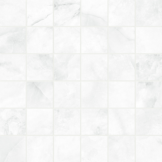 Wisp Bianco Matte 2"X2" Mosaic | Color Body Porcelain | Floor/Wall Mosaic
