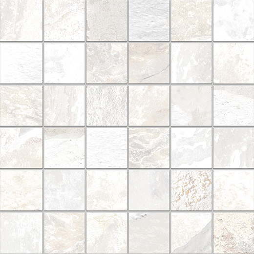 Wynn Milk Natural 2"x2" (12"x12" Mosaic Sheet) | Glazed Porcelain | Mosaic