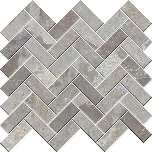 Wynn Sage Natural 1"x4" Chevron Mosaic | Glazed Porcelain | Mosaic