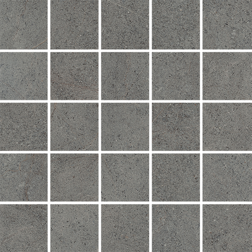 Yara Adrift Taupe Matte 2"x2" (12"x12" Mosaic Sheet) | Color Body Porcelain | Floor/Wall Mosaic